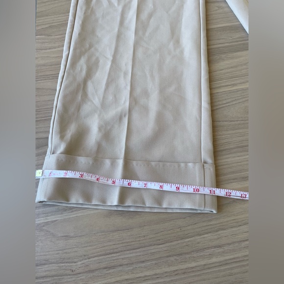 Abercrombie & Fitch Cream Wide-Leg Trousers - Picture 11 of 13